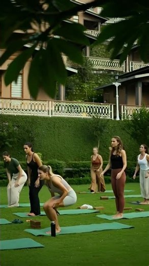 Royalty Free Footage | woman catches a cramp and sits down slowly, hopping on one leg with pain