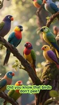 Fact: Birds Don’t Pee🐦 #weirdfacts #facts #shortvideo