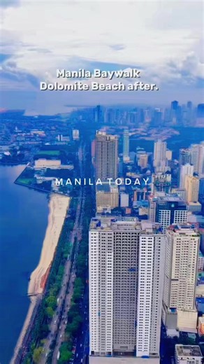 14K views · 510 reactions | Manila Bay Dolomite Beach — isang patunay na kayang maging maganda at kaaya-aya ang dati’y kinatatakutang Manila Bay na kilala noon sa masangsang na amoy at tambak ng basura. Isang simbolo ng disiplina, malasakit, at pagbabago para sa kalikasan. #ManilaToday #DuterteLegacy #ManilaUpdate #Philippines #Manila #ManilaBay #DolomiteBeach #ManilaBayRehabilitation #GandaNgManilaBay #DisiplinaAtMalasakit #BagongManila | Manila Today | Facebook