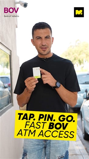 Just tap your card, smartphone or smartwatch, enter your PIN, and you’re good to go. 💳 With BOV’s new contactless ATM feature, it’s easier than ever. 📲⌚ AD | #MaltaDaily X BOV | Malta Daily