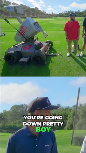 Golf Robot vs Human: Grant Horvath's Ultimate Challenge! #shorts