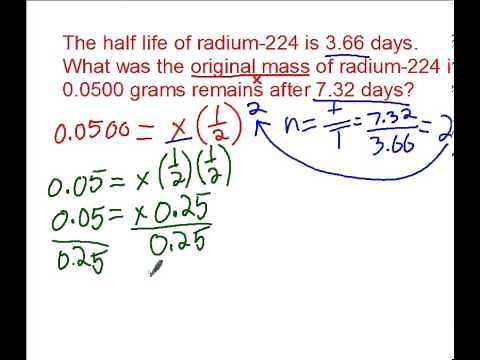 How to solve half life problems.avi