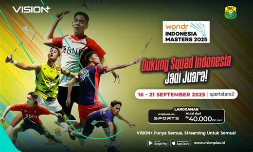Jadwal dan Link Live Streaming Indonesia Masters 2025 di Vision , Klik di Sini! : Okezone Sports