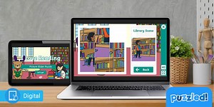 I Love Reading Interactive Picture Slider Puzzle Game