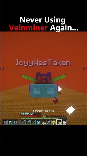 Never Using Veinminer Again.. #minecraft