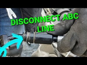 MERCEDES SL63, CL63, CL65, CL600, S63, S65 HOW TO DISONNECT ABC LINE, NO SPECIAL TOOLS NEEDED! EASY
