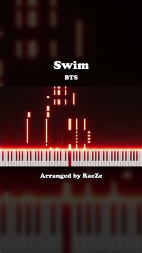 SWIM (BTS) Piano Cover #piano #kpop #bts #방탄소년단 #pianocover #shorts