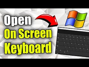 How to Open On Screen Keyboard on PC Windows (Best Method)