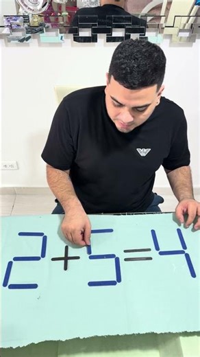 Move 2 sticks and correct the subtraction