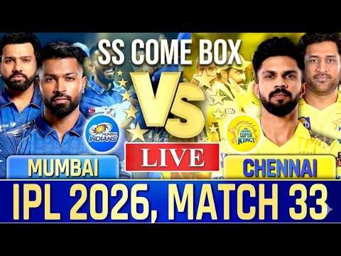 🔴 Mumbai vs Chennai, Live Match Today | IPL 2026 highlights 3