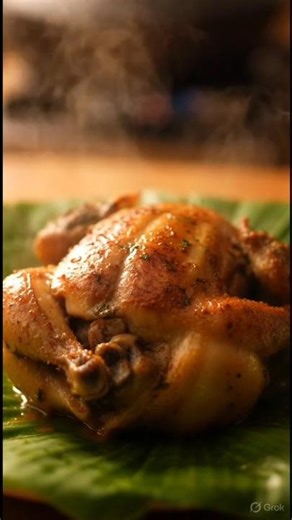 Village Grandpa Cooking Full Chicken 🔥🍗 | No Gas, Only Fire!