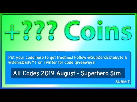 All Codes for Superhero Simulator | Spiderverse Boss Update | 2019 August