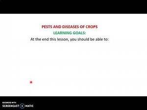 Pests and Diseases of crops