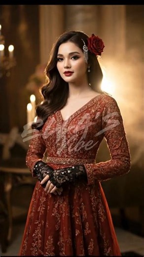 🔥 | Henna Hands & Velvet Gown | Fashion Shorts 2025