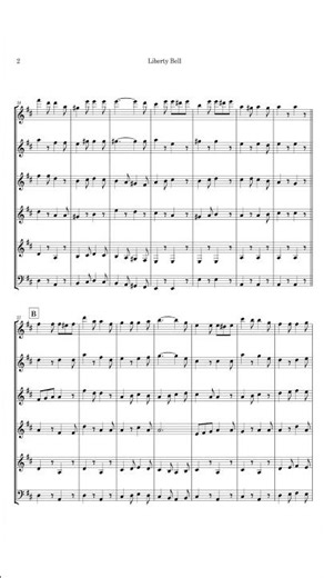Liberty Bell #guitarensemble #guitarquintet #pdfmusic