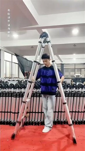 🔧 High-Quality Aluminum Alloy Telescopic Ladder — Portable, Safe, and Versatile!