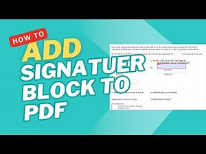 How to Add Signature Block to PDF for Someone Else to Sign (without Acrobat)?