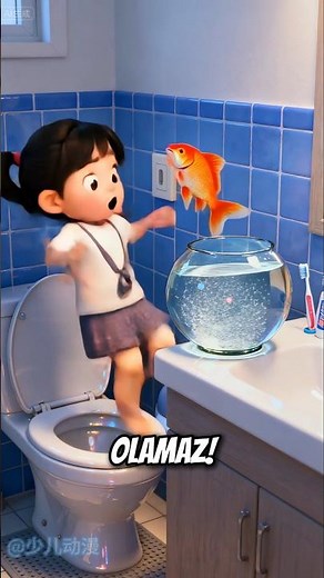 My fish NEMO FELL IN THE TOILET! 🐟🤯