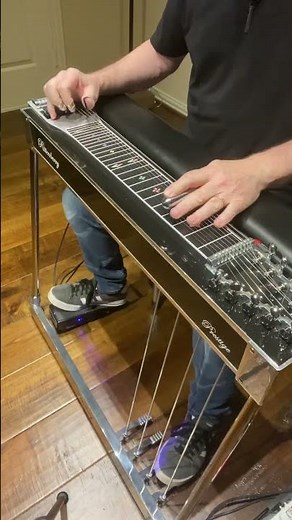 Pedal Steel Guitar Riff’n (George Harrison) Give Me Love #shorts #tutorial #pedalsteelguitar