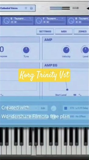 Korg Trinity VST. E ahí el sonido de fabrica Cathedral Voices .