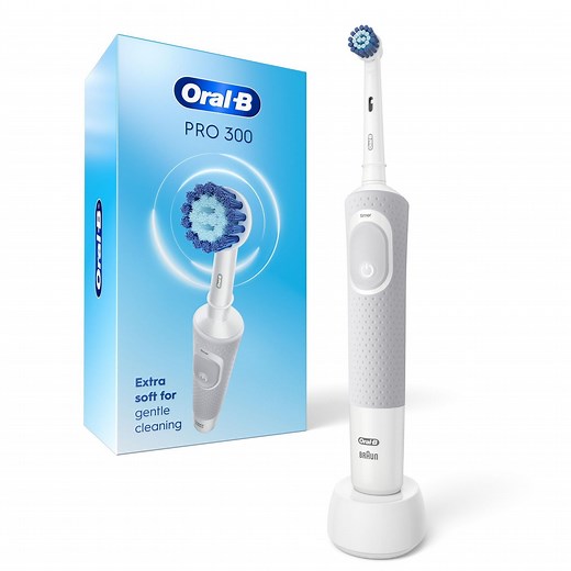 Oral-B Pro 300 Sensitive Clean Vitality Electric Toothbrush with (1) Brush Head, Rechargeable, White, Toothbrush with (1) Brush Head - Walmart.ca