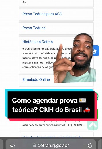 Como agendar prova teórica no app CNH do Brasil?