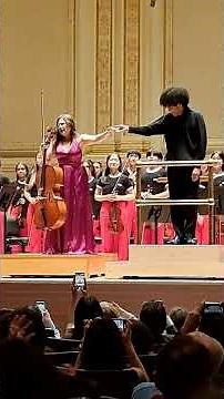 Cellist Alisa Weilerstein & the NYO2 Rafael Payare conductor Shostakovich concerto 1 Carnegie Hall