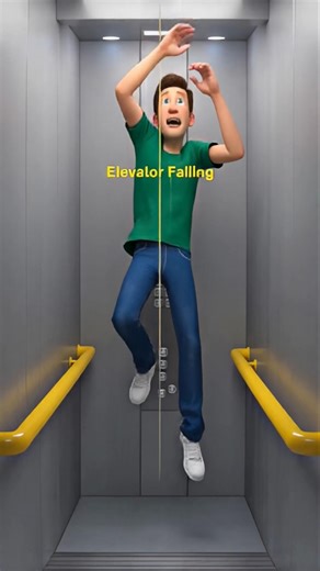If an Elevator Starts Falling… Do THIS! 😱 | 3D Animation Safety Tip 🚀