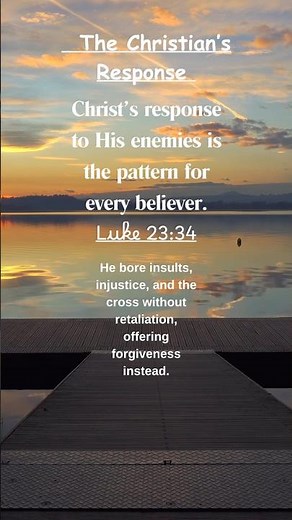 Jesus Responded with Forgiveness, Not Revenge