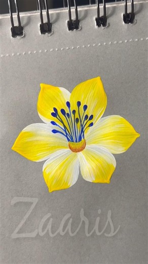 🌼YELLOW flower 🌻acrylic🖌️🎨for beginners 💯🌈✨#shorts #viral #beginners #yellowflowers #art