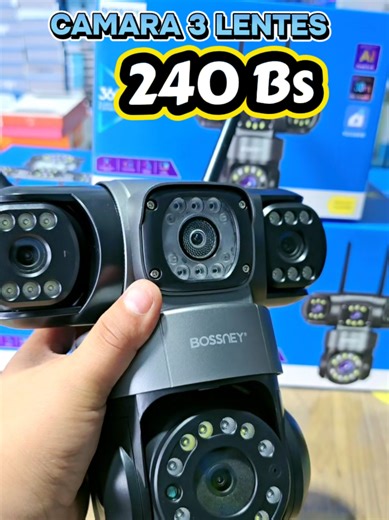 Cámara de Seguridad con 3 Lentes: Triple Protección
