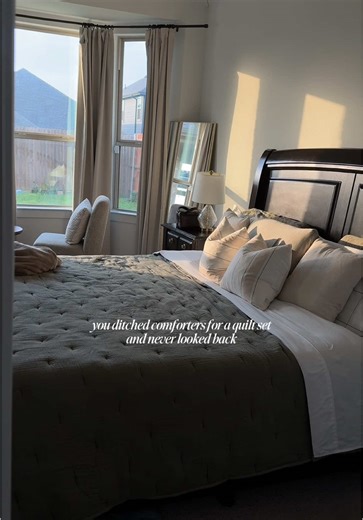 Our bedroom just leveled UP 🤍 This quilt set from @onequince is everything — soft, luxurious, high-quality and affordable! Obsessed is an understatement. Use my code INFG-25ITSDONNYANEGERA10 for 10% off your first purchase! #QuincePartner #quincehome #bedroomgoals #affordableluxury #homedecor
