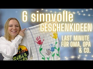 6 useful gift ideas for grandma, grandpa & co. - Last minute for Christmas #gift #easy #quick