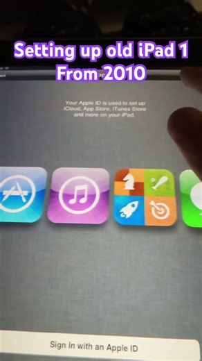 IPad 1 setup from 2010
