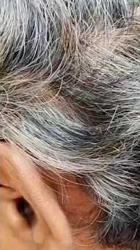 You can turn gray hair completely black🤟🏻One minute hair dye #haircare #yt