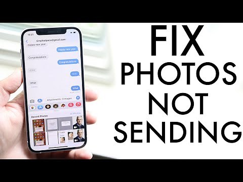 How To FIX iMessage Photos Not Sending! (2021)