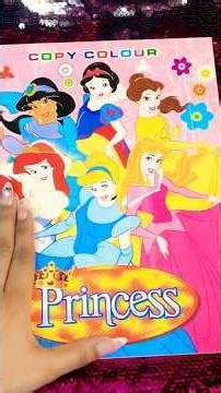 Wow Magical Princess Copy Coloring Book 🌈 Unboxing Markers ASMR 💕 #shorts #asmr #shortsfeed