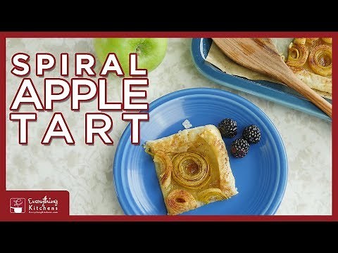 Spiral Apple Tart with KitchenAid Sheet Cutter - Apple Recipe