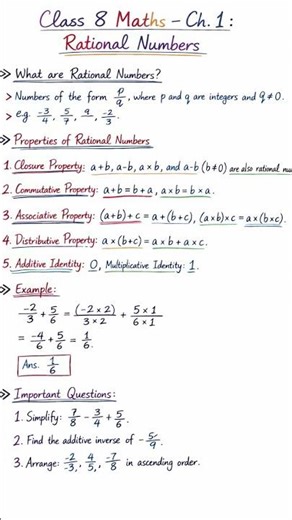 class 8 maths cp1 notes cg board#notes_making
