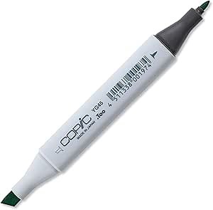 Copic Classic, Dual-Tip Alcohol Marker, YG45-Copic, Cobalt Green