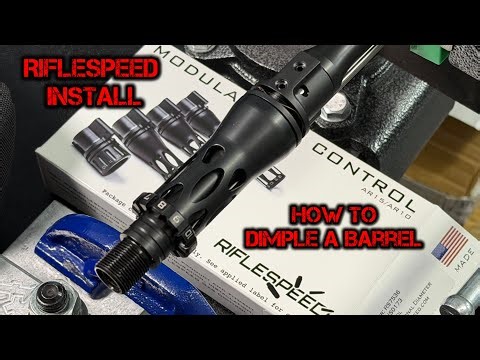 Dimpling Your AR15 Barrel & Riflespeed Adjustable Gas Block Install