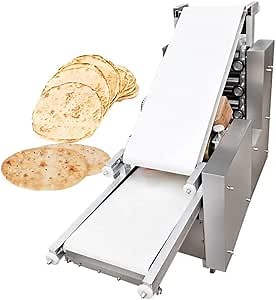 Paratha Naan Pizza Crust Making Machine Automatic Arabic Bread Maker Pita Sheet Production