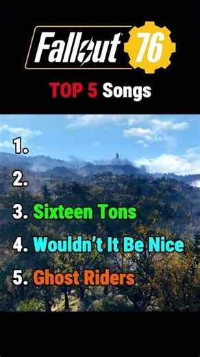 TOP 5 Fallout 76 Songs 🎵