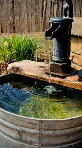 466K views · 3.5K reactions | It’s feeling like spring! Still a tad bit early to plant my flowers yet, but my vintage water pump fountain is up and running!! #springiscoming #gardening | My Sweet Home Living | Facebook