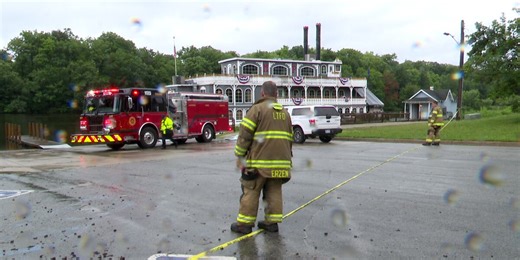Lansing Township fire crews respond to diesel spill in Grand River