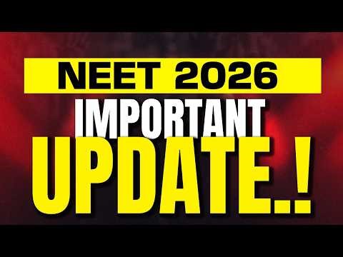 NEET 2026 | LATEST UPDATE .! EXAM WINNER