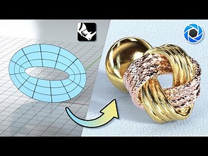 Create Knot-design Earrings in Rhino JFR and Keyshot