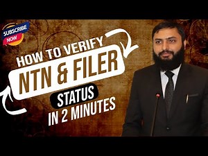 How to Check NTN & Filer Status in 2 Minutes – Step-by-Step Guide #digitalqanoon #ntn #fbr #filer