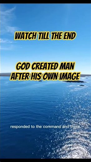 The Triune God Created Man in the Image of God