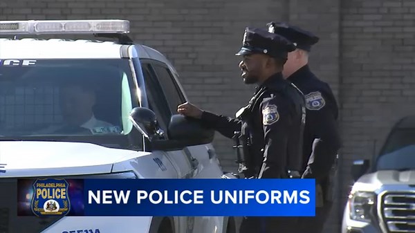 Philadelphia police debut new midnight blue uniforms